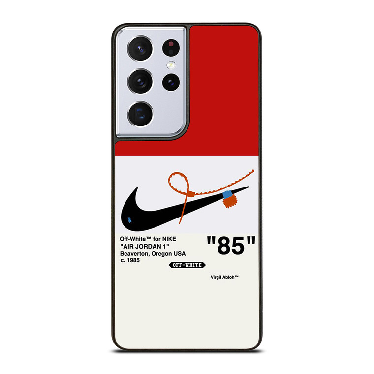 NIKE AIR JORDAN 1OFF WHITE RED Samsung Galaxy S21 Ultra Case Cover