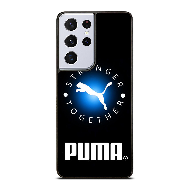 PUMA STRONGER TOGETHER LOGO Samsung Galaxy S21 Ultra Case Cover