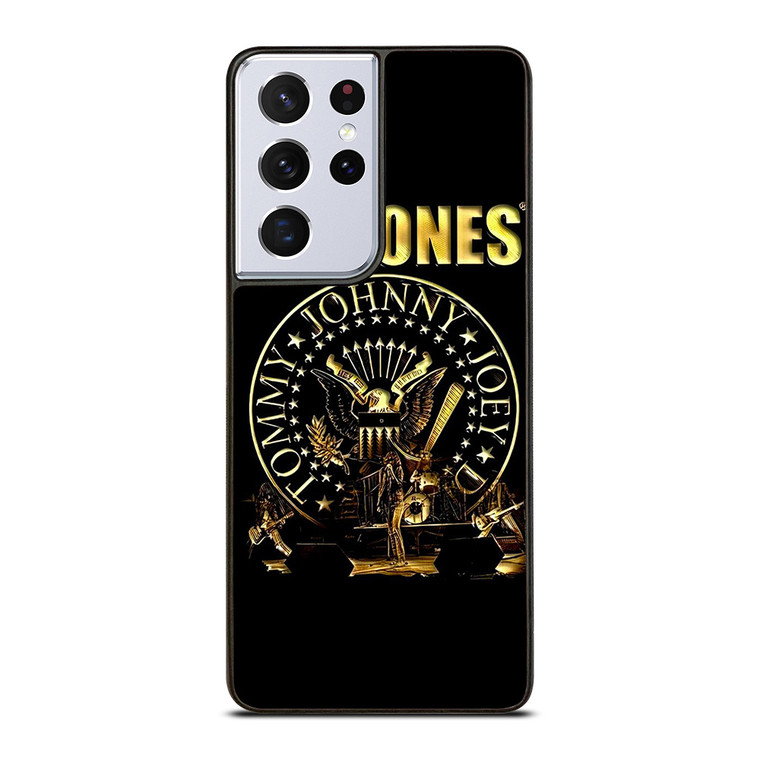 RAMONES ROCK BAND GOLD LOGO Samsung Galaxy S21 Ultra Case Cover