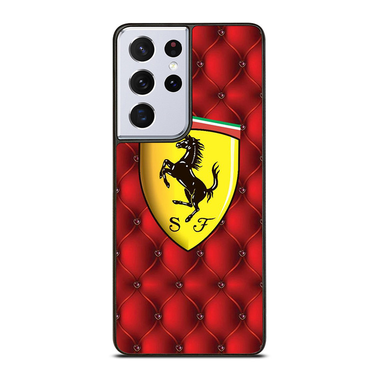 SCUDERIA FERRARI SUPER CAR RED Samsung Galaxy S21 Ultra Case Cover