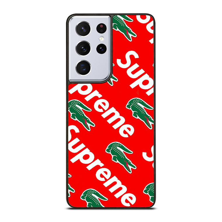 SUPREME X LACOSTE Samsung Galaxy S21 Ultra Case Cover