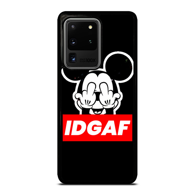 MICKEY MOUSE MIDDLE FINGER IDGAF Samsung Galaxy S20 Ultra Case Cover