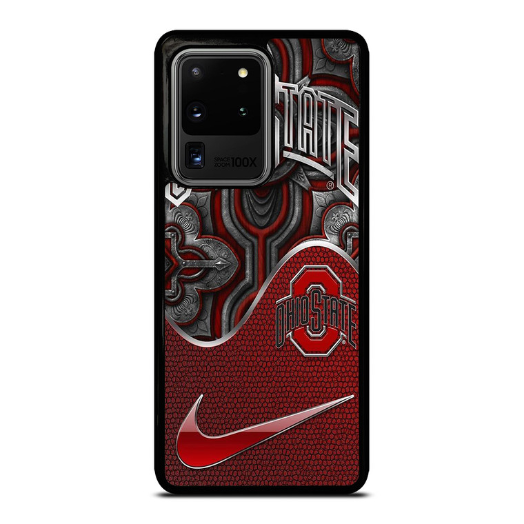 OHIO STATE BUCKEYES METAL EMBLEM Samsung Galaxy S20 Ultra Case Cover