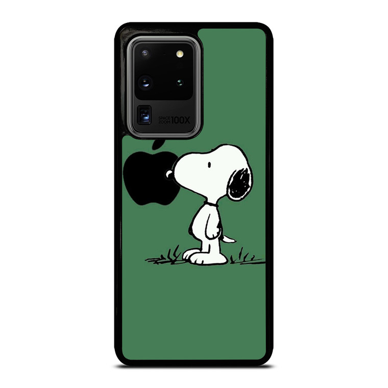 PEANUTS SNOOPY DOG APPLE LOGO Samsung Galaxy S20 Ultra Case Cover