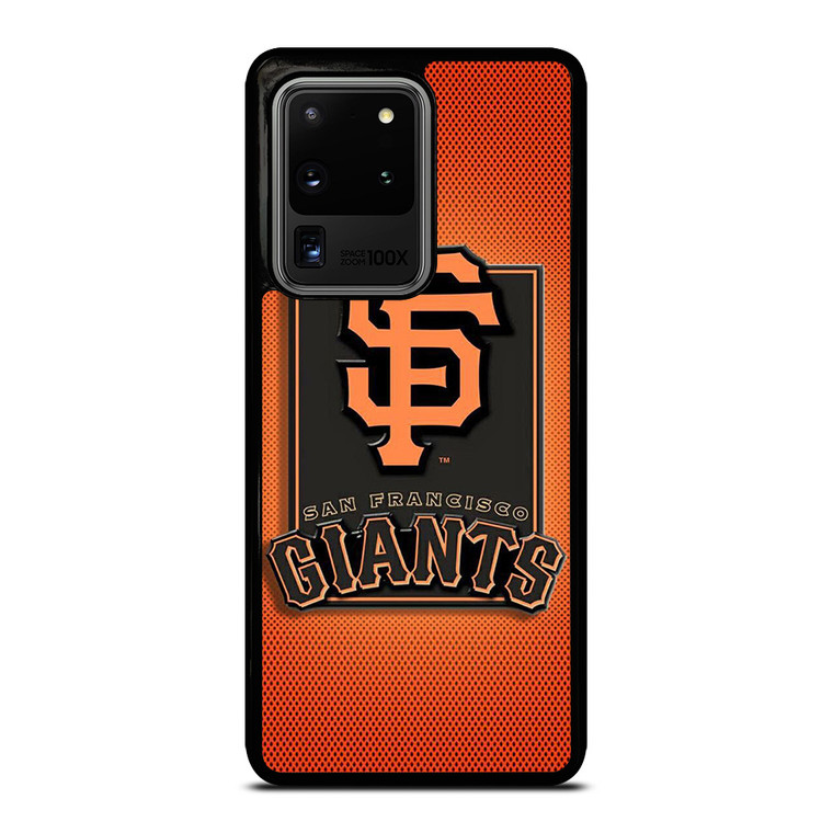 SAN FRANCISCO BASEBALL EMBLEM CARBON Samsung Galaxy S20 Ultra Case Cover