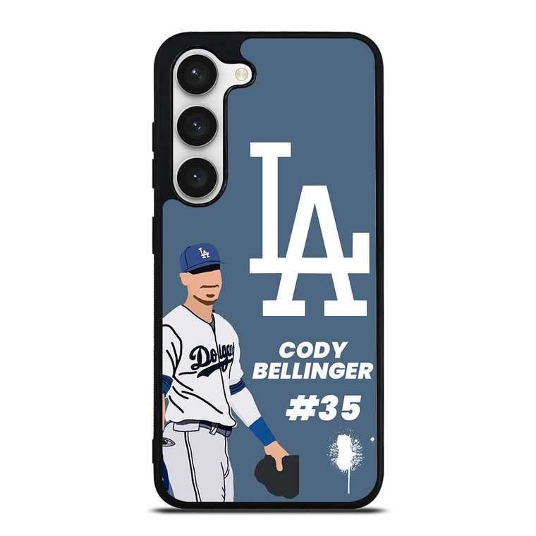 LOS ANGELES DODGERS CODY BELLINGER CARTOON  Samsung Galaxy S23 Case Cover