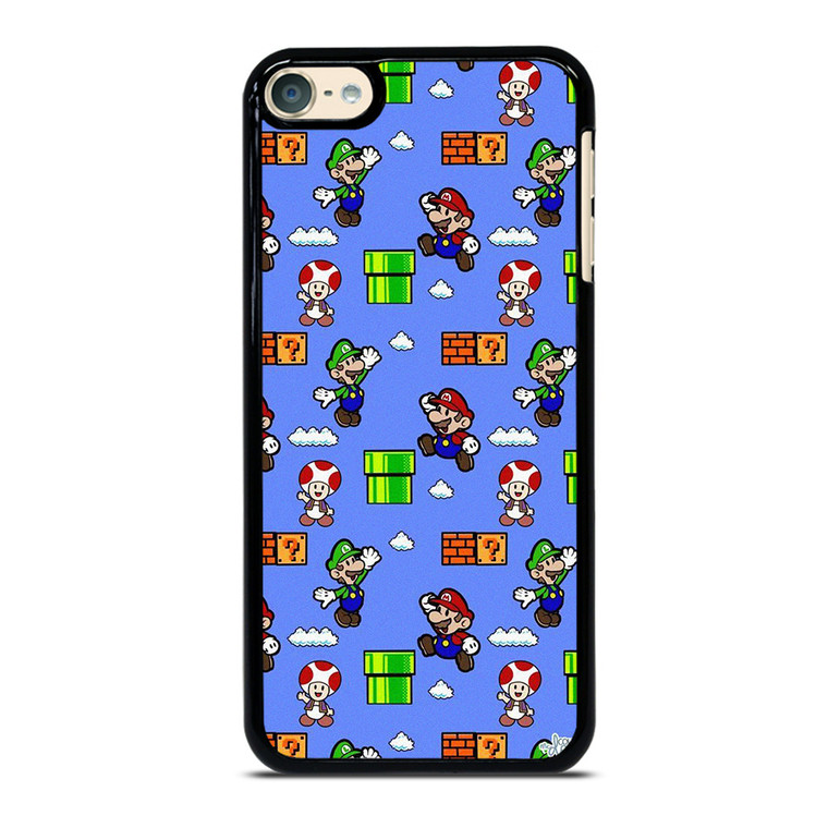MARIO BROS LUIGI TOAD CUTE PATTERN iPod 6 Case Cover