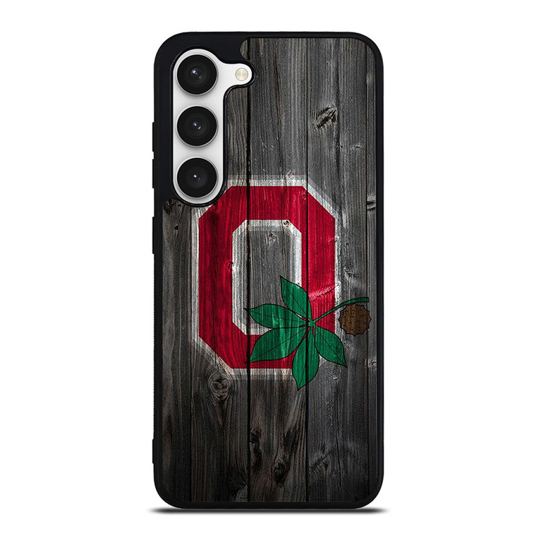 OHIO STATE BUCKEYES LOGO WOOD  Samsung Galaxy S23 Case Cover