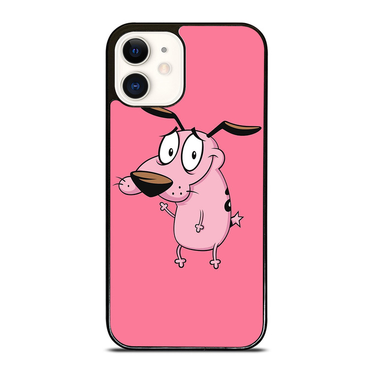 COURAGE THE COWARDLY DOG CARTOON PINK  iPhone 12 Case Cover
