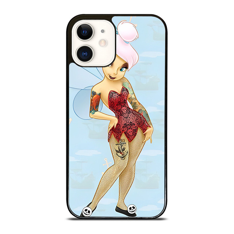 DISNEY TINKERBELL GOTHIC TATOOED CARTOON  iPhone 12 Case Cover