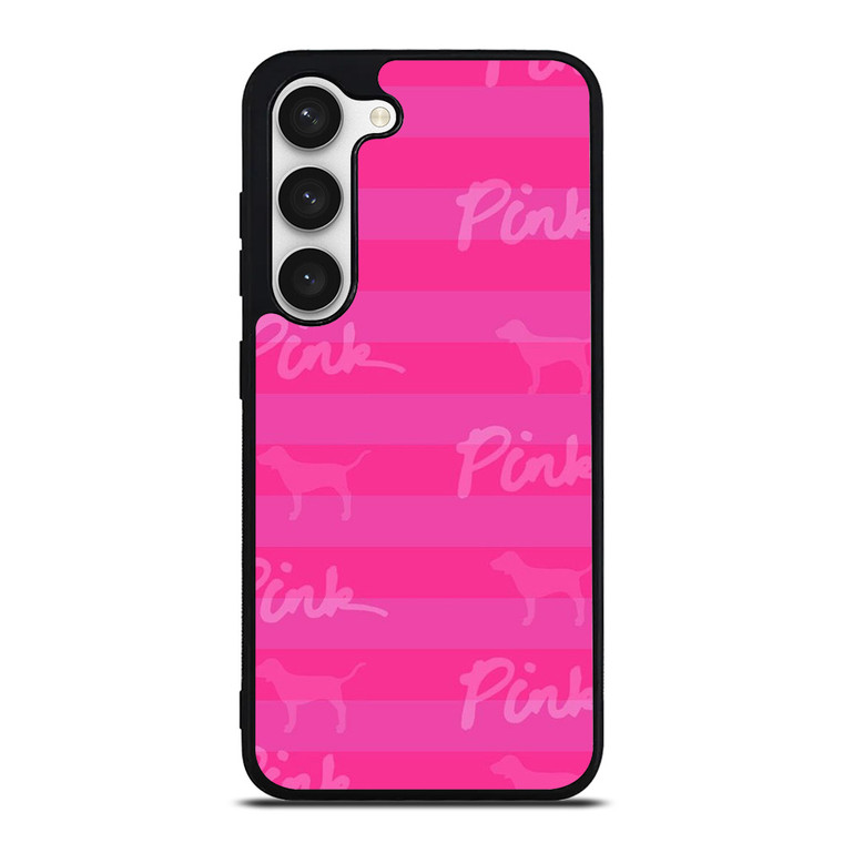 PINK NATION LUXE DOG STRIPE  Samsung Galaxy S23 Case Cover