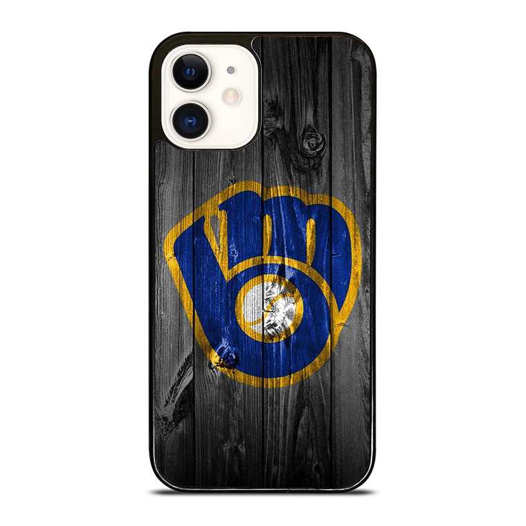 MILWAUKEE BREWERS BASEBALL WOOD LOGO  iPhone 12 Case Cover MILWAUKEE BREWERS BASEBALL WOOD LOGO  iPhone 12 Case Cover