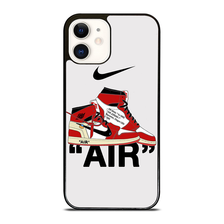 NIKE AIR JORDAN HIGH OFF WHITE  iPhone 12 Case Cover NIKE AIR JORDAN HIGH OFF WHITE  iPhone 12 Case Cover