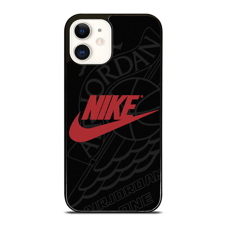 NIKE AIR JORDAN ONE SILHOUETTE  iPhone 12 Case Cover