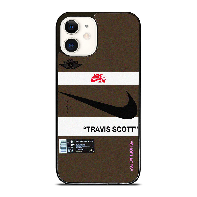 NIKE AIR TRAVIS SCOTT LOGO  iPhone 12 Case Cover NIKE AIR TRAVIS SCOTT LOGO  iPhone 12 Case Cover
