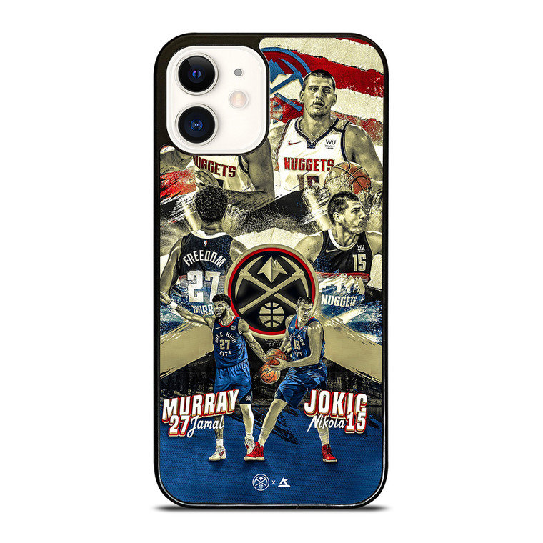 NIKOLA JOKIC X JAMAL MURRAY DENVER NUGGETS  iPhone 12 Case Cover