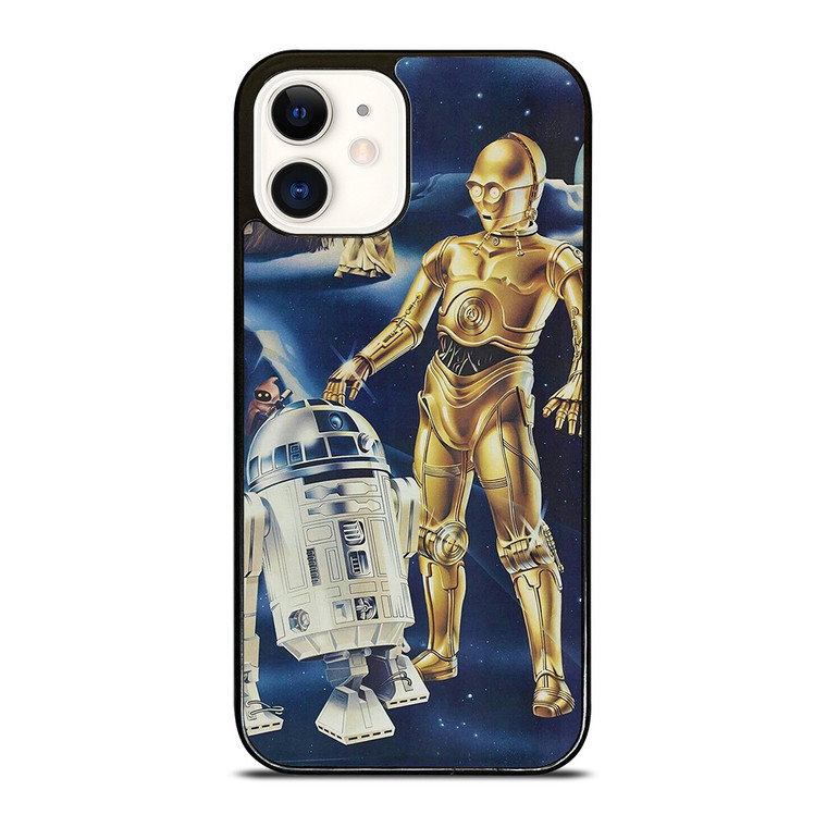 R2D2 AND C3PO ROBOT STAR WARS  iPhone 12 Case Cover