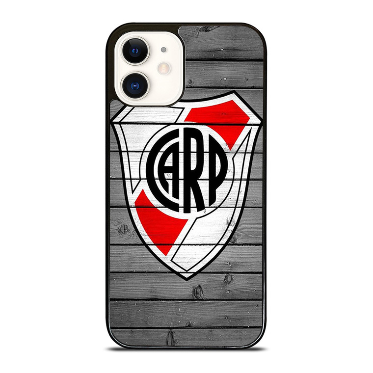 RIVER PLATE FOOTBALL WOOD LOGO  iPhone 12 Case Cover