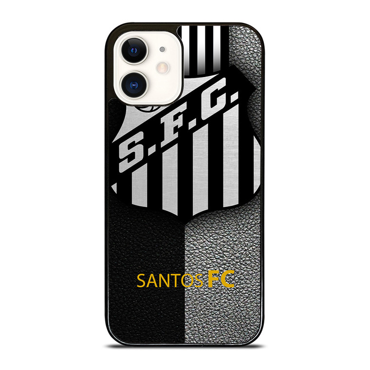 SANTOS FC FOOTBALL LEATHER LOGO  iPhone 12 Case Cover