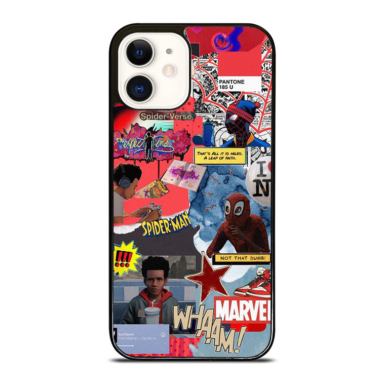 SPIDERMAN MILES MORALES COLLAGE 2  iPhone 12 Case Cover