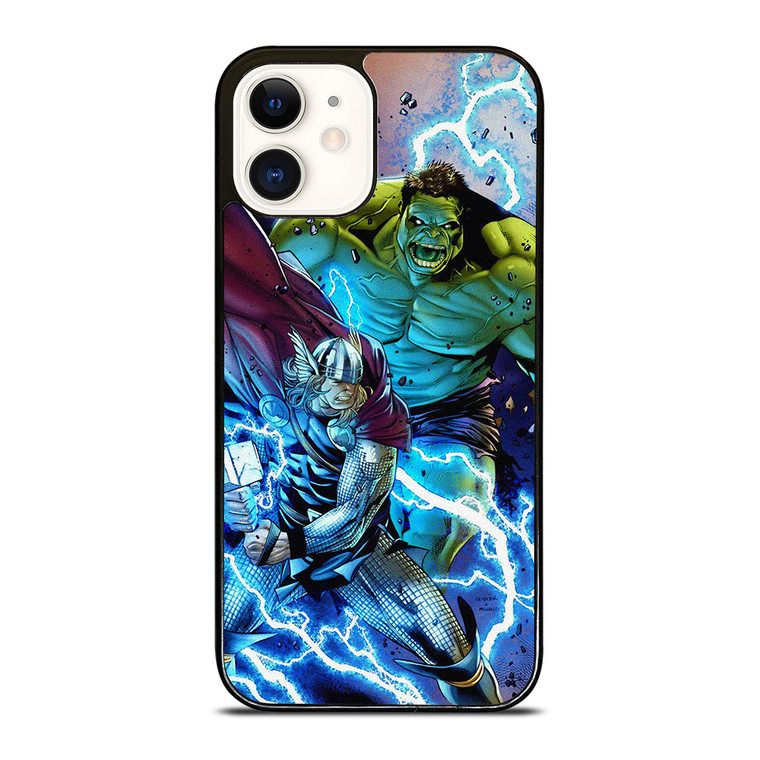 THOR VS HULK MARVEL CARTOON  iPhone 12 Case Cover