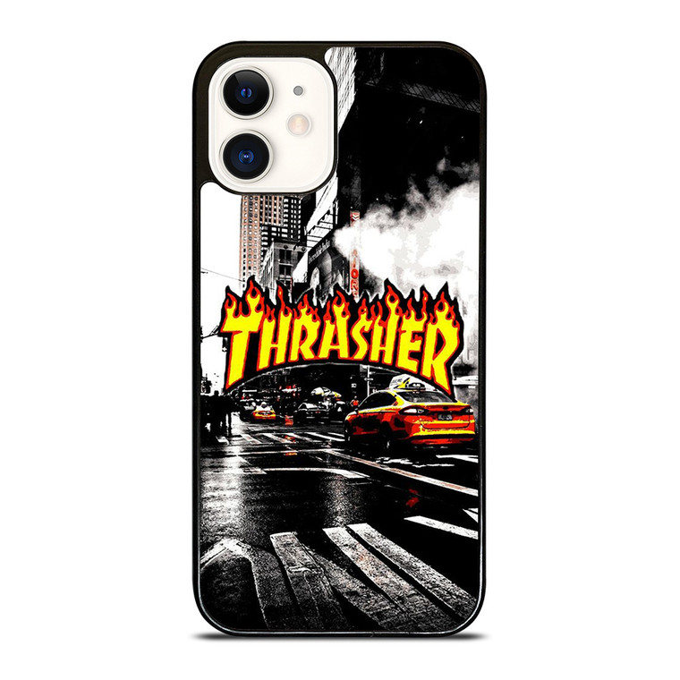THRASHER SKATEBOARD NEW YORK LOGO  iPhone 12 Case Cover