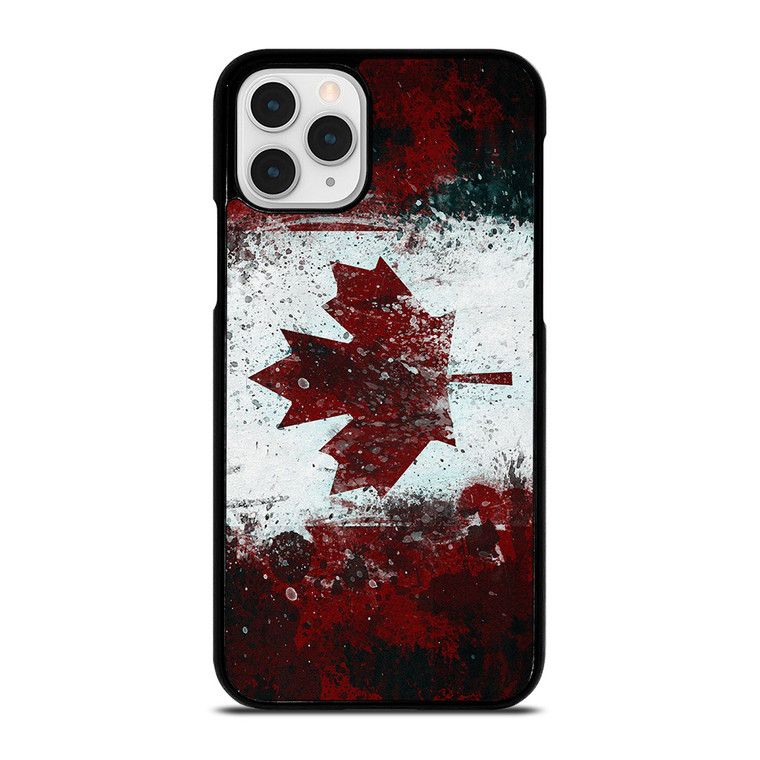 CANADIAN FLAG BRUSHED  iPhone 11 Pro Case Cover