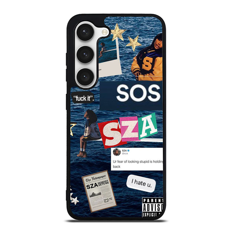 SZA SOS ALBUM COLLAGE  Samsung Galaxy S23 Case Cover SZA SOS ALBUM COLLAGE  Samsung Galaxy S23 Case Cover