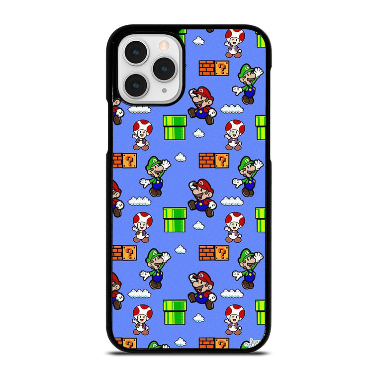 MARIO BROS LUIGI TOAD CUTE PATTERN  iPhone 11 Pro Case Cover