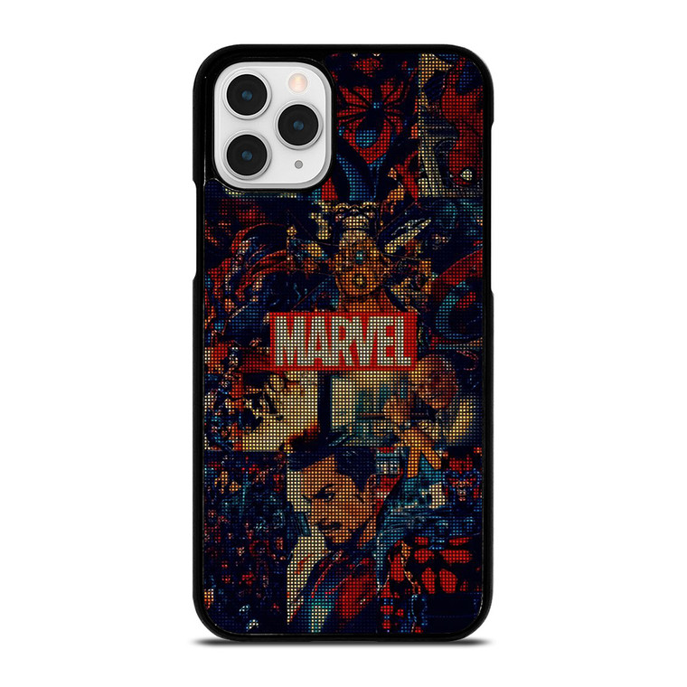 MARVEL COMICS HALFTONE COLLAGE  iPhone 11 Pro Case Cover