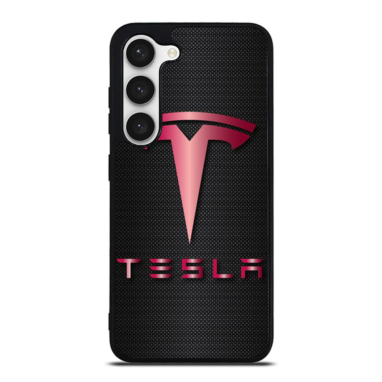 TESLA RED CARBON  Samsung Galaxy S23 Case Cover TESLA RED CARBON  Samsung Galaxy S23 Case Cover