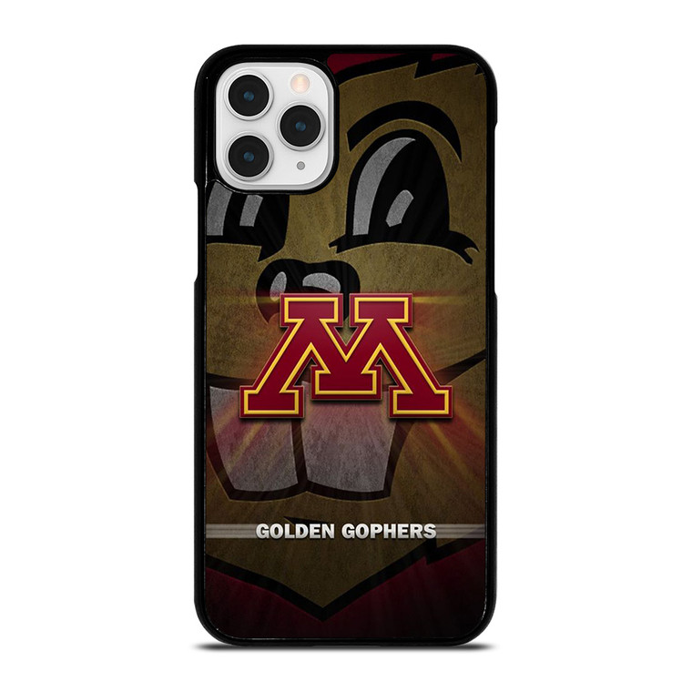 MINNESOTA GOLDEN GOPHERS METAL LOGO  iPhone 11 Pro Case Cover