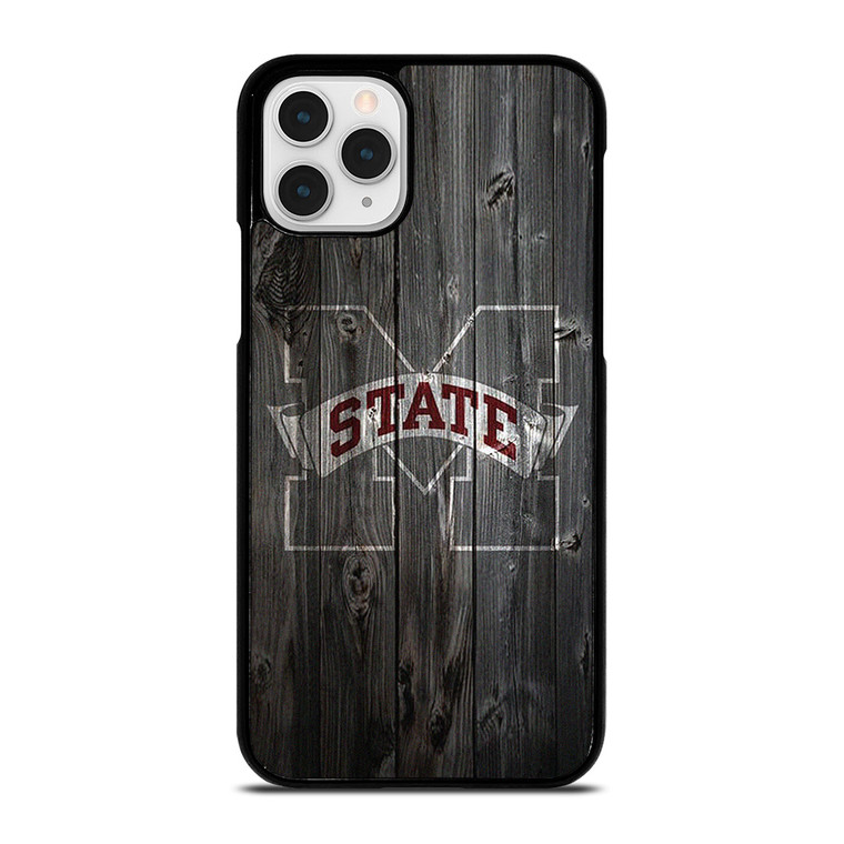 MISSISSIPPI STATE BASKETBALL WOOD LOGO  iPhone 11 Pro Case Cover