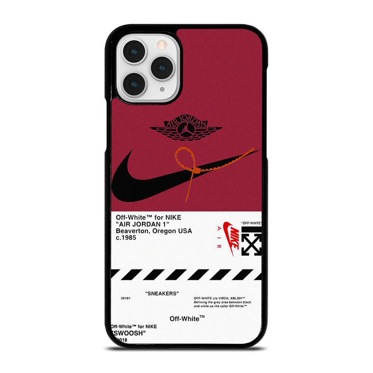NIKE SWOOSH AIR JORDAN OFF WHITE  iPhone 11 Pro Case Cover