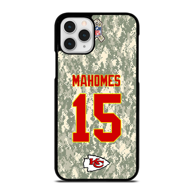 PATRICK MAHOMES KANSAS CITY CHIEFS CAMO KIT  iPhone 11 Pro Case Cover