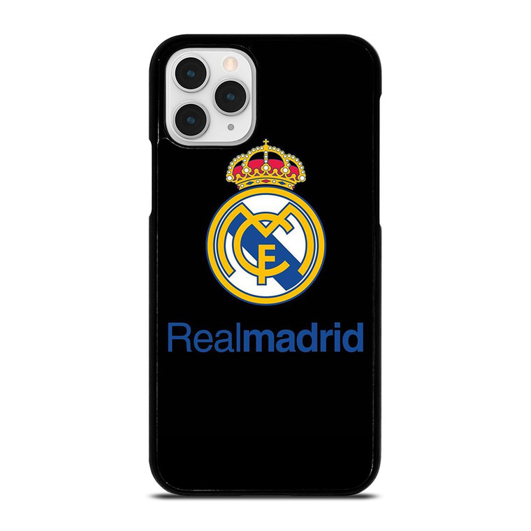 REAL MADRID FOOTBALL BLACK LOGO  iPhone 11 Pro Case Cover