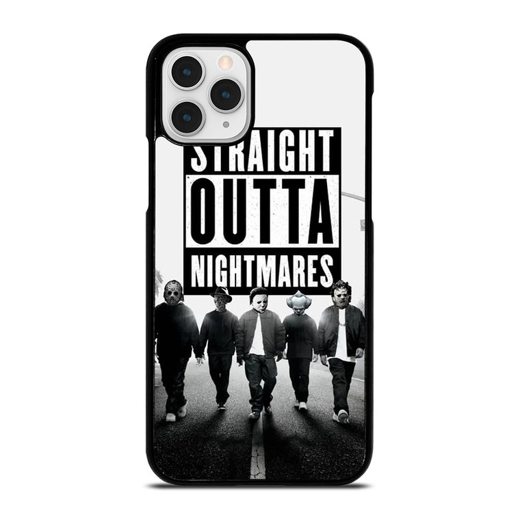 STRAIGHT OUTTA NIGHTMARES HORROR MOVIES CHARACTERS  iPhone 11 Pro Case Cover
