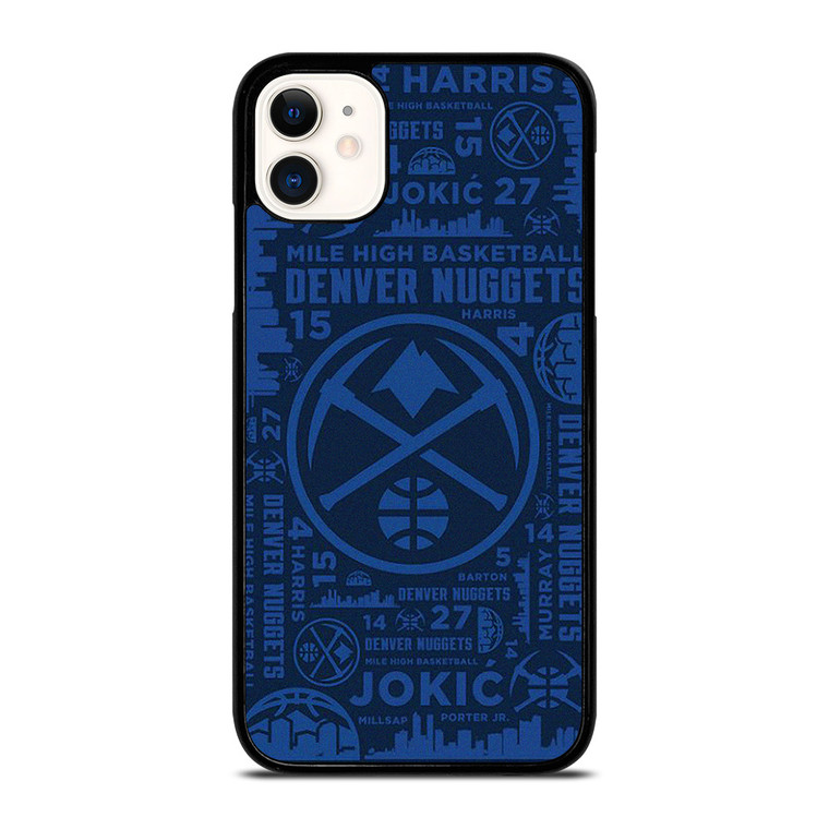 DENVER NUGGETS NBA BASKETBALL COLLAGE iPhone 11 Case Cover