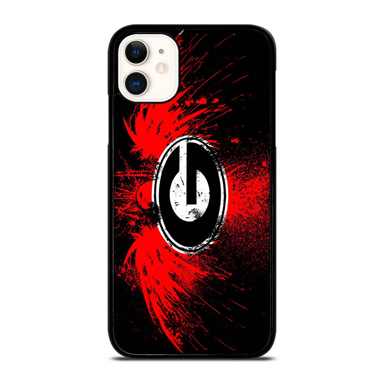GEORGIA BULLDOGS BASKETBALL LOGO iPhone 11 Case Cover