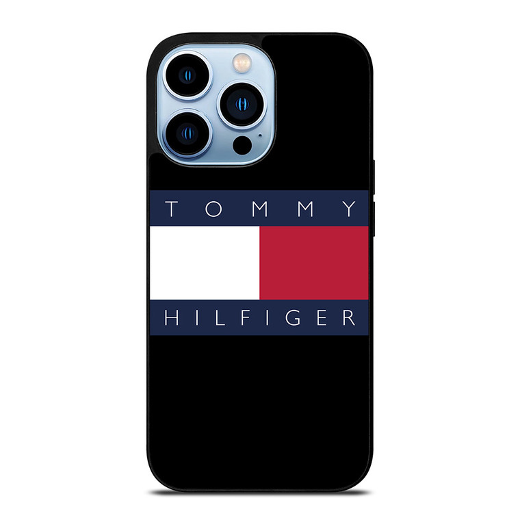 TOMMY HILFIGER BLACK LOGO iPhone 13 Pro Max Case Cover