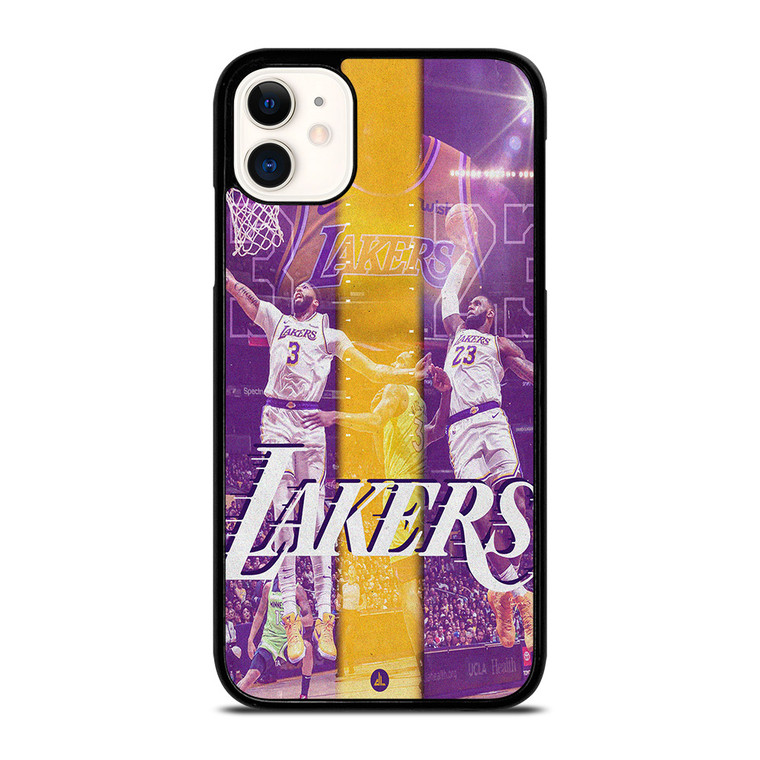 LEBRON JAMES X ANTHONY DAVIS LA LAKERS iPhone 11 Case Cover