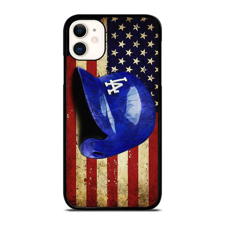 LOS ANGELES DODGERS LA BASEBALL HELMET iPhone 11 Case Cover