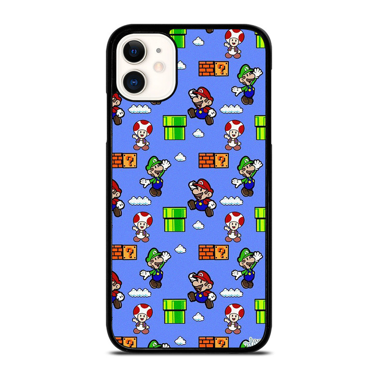 MARIO BROS LUIGI TOAD CUTE PATTERN iPhone 11 Case Cover