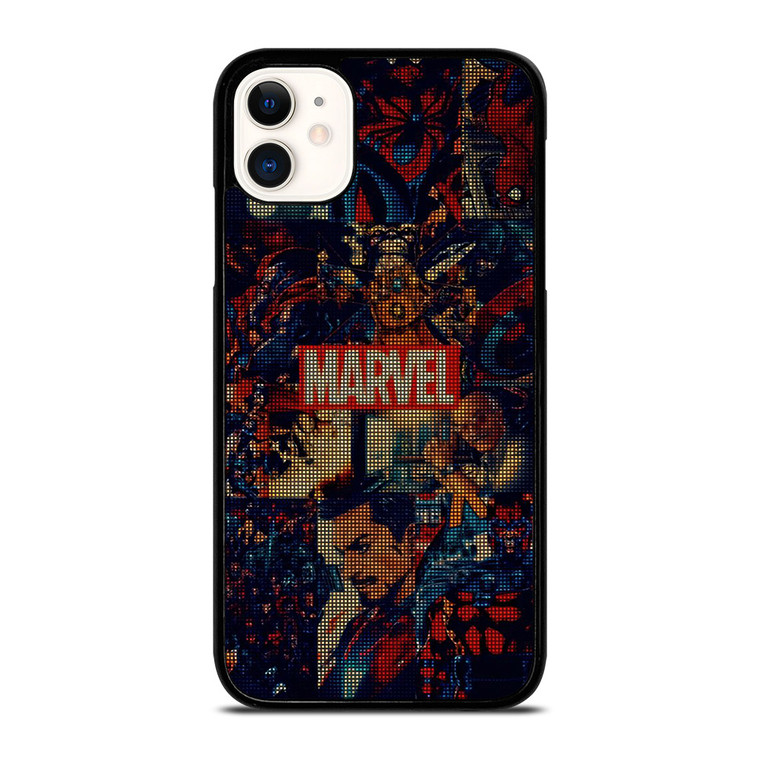 MARVEL COMICS HALFTONE COLLAGE iPhone 11 Case Cover