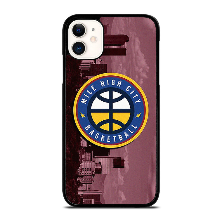 MILE HIGH CITY BASKETBALL BADGE iPhone 11 Case Cover MILE HIGH CITY BASKETBALL BADGE iPhone 11 Case Cover