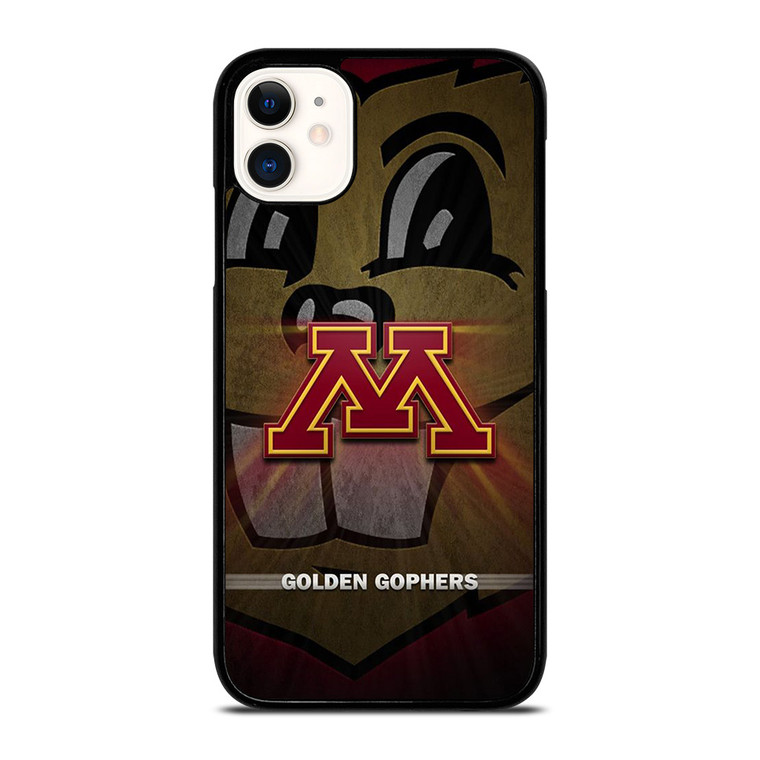 MINNESOTA GOLDEN GOPHERS METAL LOGO iPhone 11 Case Cover
