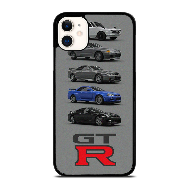 NISSAN GTR CARS EVOLUTION iPhone 11 Case Cover NISSAN GTR CARS EVOLUTION iPhone 11 Case Cover