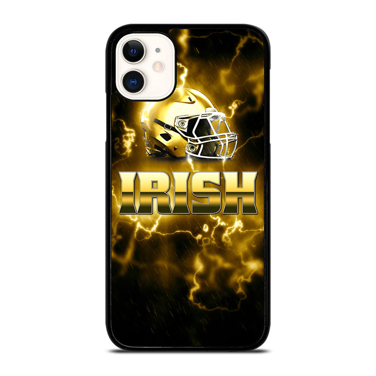 NOTRE DAME IRISH HELMET GOLD iPhone 11 Case Cover
