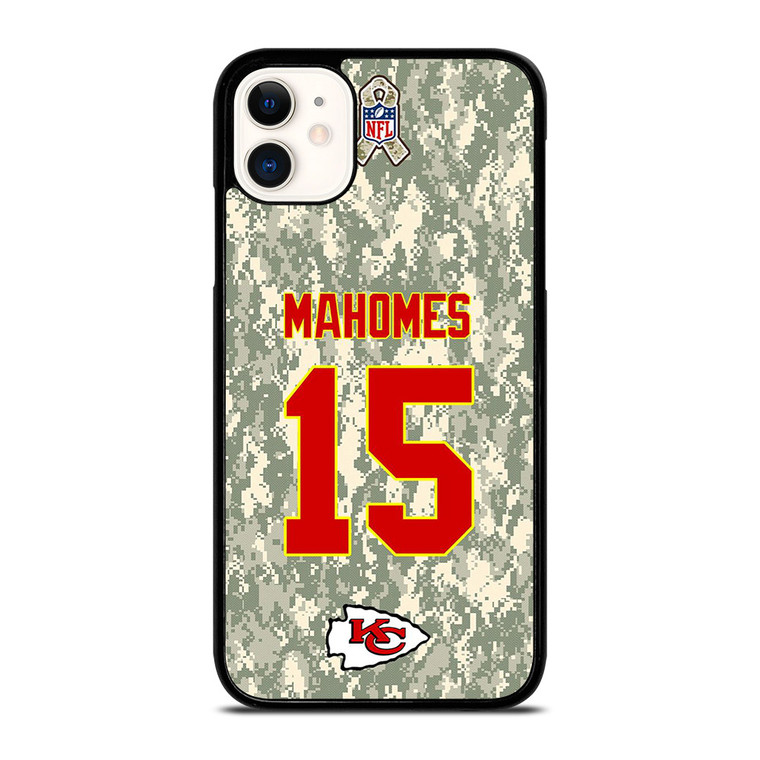 PATRICK MAHOMES KANSAS CITY CHIEFS CAMO KIT iPhone 11 Case Cover