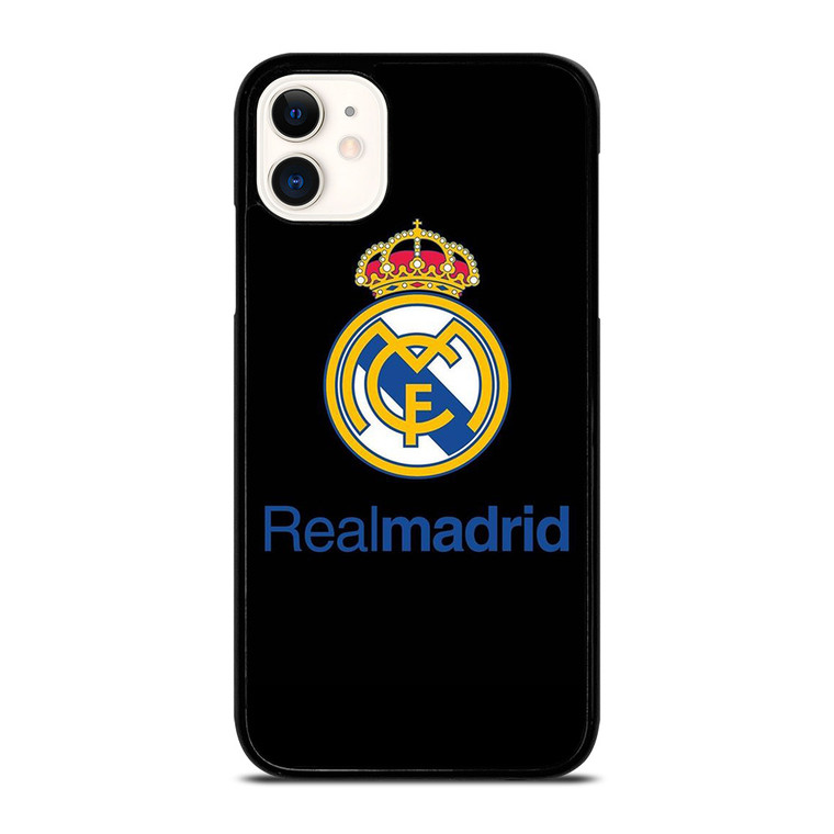 REAL MADRID FOOTBALL BLACK LOGO iPhone 11 Case Cover